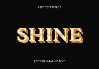 Golden Jewelry Font Luxury Metallic 3D Text Effect