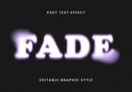 Purple Dissolving Font Haze Blur Text Effect