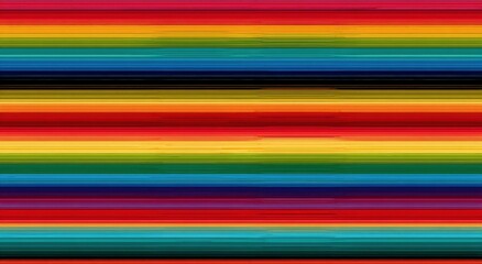 Vibrant rainbow horizontal stripes