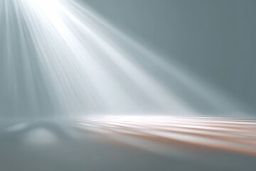 Empty studio space with spotlight