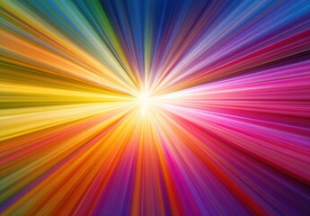 Fototapeta premium Vibrant radial burst of color (4)
