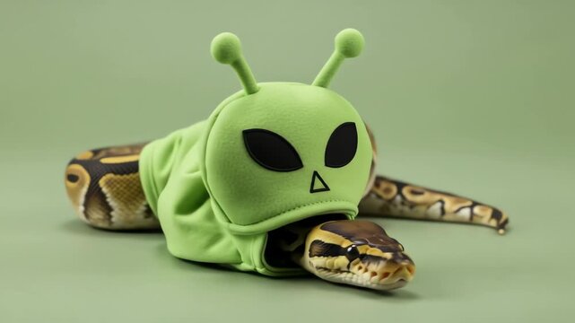 Alien hat on a python
