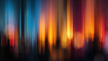 Abstract vertical light streaks