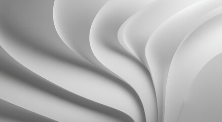 Abstract white and gray wavy design