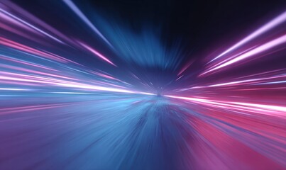 Abstract speed lines in vibrant colors