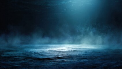 Dark, moody scene with a light source