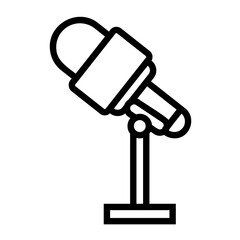 journalist Line Icon