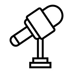 journalist Line Icon