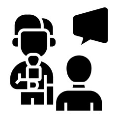 journalist Solid icon