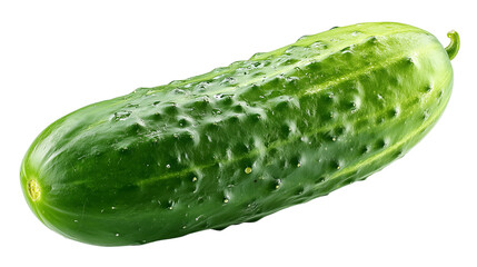 A green cucumber with many small bumps on it