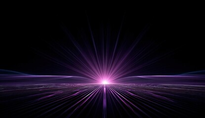 Obraz premium Cosmic sunrise, vibrant rays