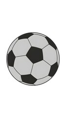 Naklejka premium Get ready to kick off a winning campaign with this classic soccer ball design for your project