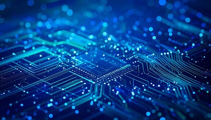 Obraz premium Circuit Board Closeup/Abstract Technology