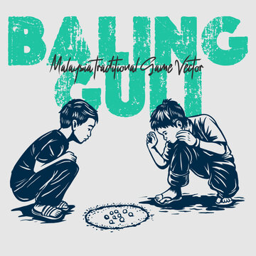 Baling Guli (throwing marble) Traditional Malaysian Game