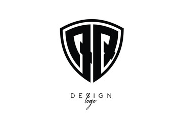 QQ  Shield Letter Logo Modern Monogram Emblem for Security, Sports, Corporate & Premium Branding