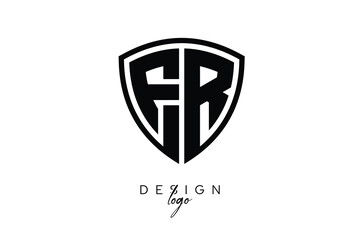 ER  Shield Letter Logo Modern Monogram Emblem for Security, Sports, Corporate & Premium Branding