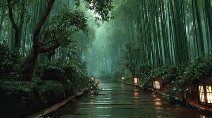 Japanese_bamboo_forest_in_light_rain_droplets