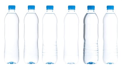 Row of water bottles