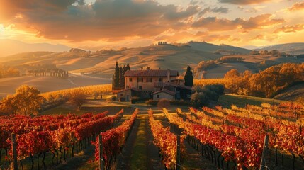 Naklejka premium scene, sunset,nice scene enviroment, calm_scene, 