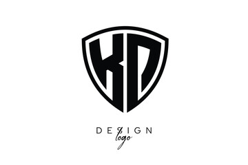 KD  Shield Letter Logo Modern Monogram Emblem for Security, Sports, Corporate & Premium Branding