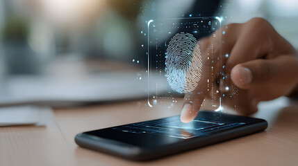 Fingerprint Scanning on Smartphone with Augmented Reality Display