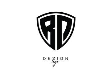 RD  Shield Letter Logo Modern Monogram Emblem for Security, Sports, Corporate & Premium Branding