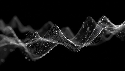 Abstract wave patterns of light particles