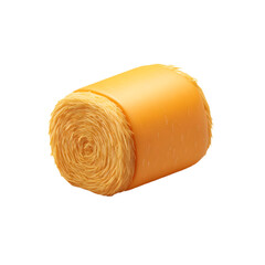 3d cheese roll icon clipart for Thanksgiving food and harvest theme.