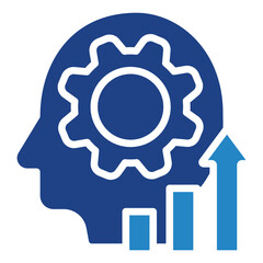 Growth Skill Icon Mini Illustration Icon. Use For Modern Concept, Print, Ui, Ux Kit, Web And App Development. Vector Related To Office, Education, Examination And More