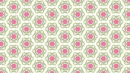 Geometric floral textile Seamless background for fashion.
