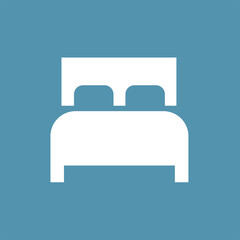 White Bed Icon