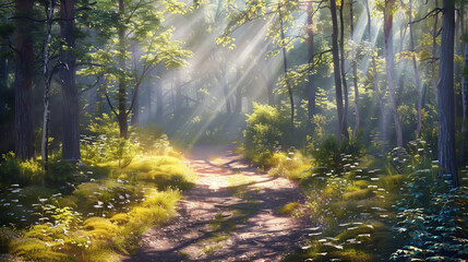 Fototapeta premium Bright Yellow Flower Blooming in Nature