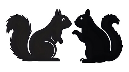vector illustration of a cartoon squirrel