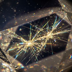 A faceted gemstone disperses light in a starburst pattern, echoing the beauty and complexity of Earth&rsquo;s resources.  