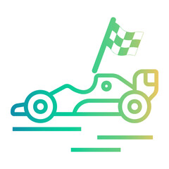 race Line Gradient Icon