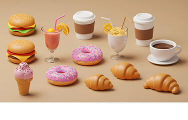 Delicious Still Life Food and Drink Delights Collection