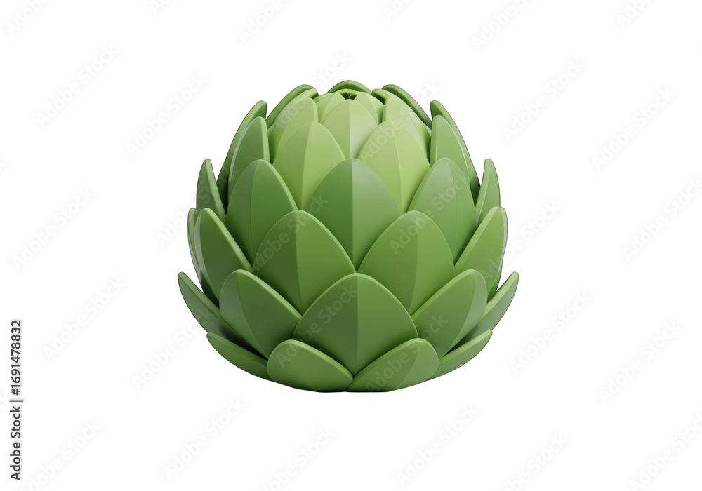 Aufkleber detailed artichoke still life a close up view of this unique and nutritious vegetable presented on a