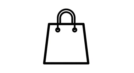 Simple shopping bag graphic