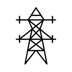 A simple, high-voltage electricity pylon, against a clear sky, represents power and infrastructure
