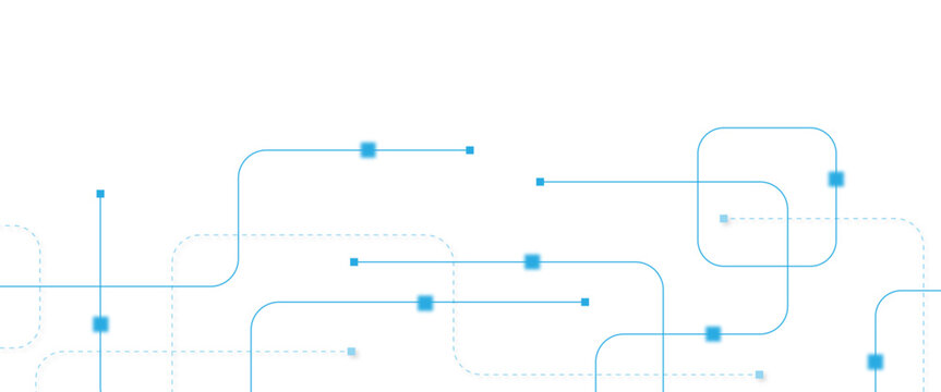 Abstract futuristic technology background. Technology background with crossed lines and dots.