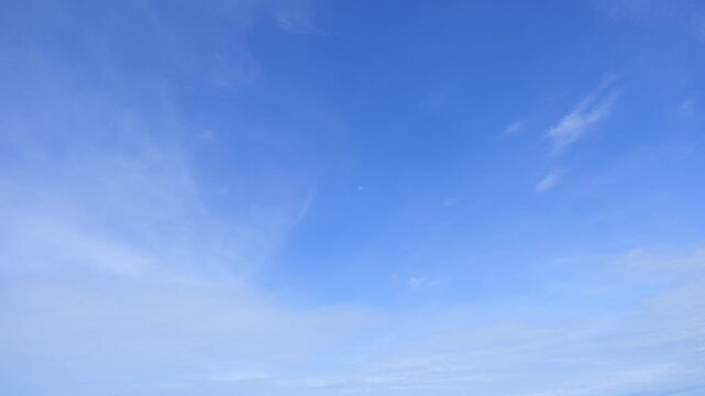 A blue sky timelapse with drifting clouds conveys the concept of clarity. It also represents peace, openness, sustainability, and inspiration, reminding us of balance between nature and human life.
