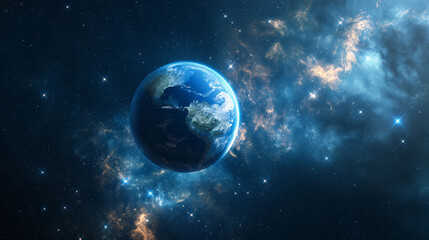 Fototapeta premium Creative Graphic Artwork Depicting the Beauty of Earth