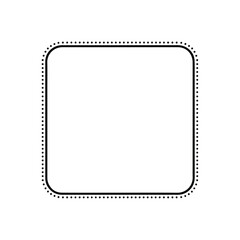 Decorative Dotted Square Frame Border.