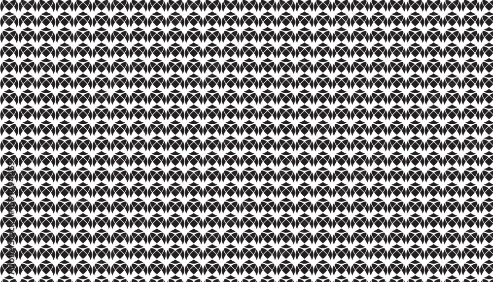 Poster seamless repeating geometric pattern of black and white abstract shapes background