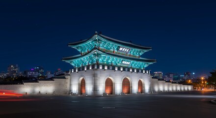 night view of the temple of heaven