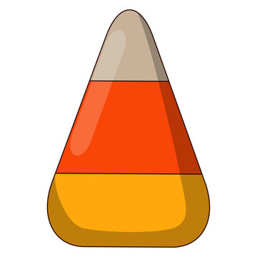 Candy Corn Illustration A Sweet Halloween Treat