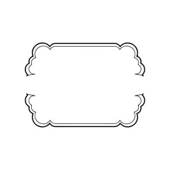 Fototapeta premium Elegant Ornate Decorative Frame Border Design.