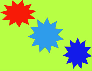 vector illustration of a colorful star