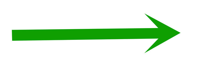 Bright green arrow pointing right on a black background illustration