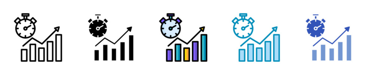 Progress Tracker  Icon Set Multiple Style Collection